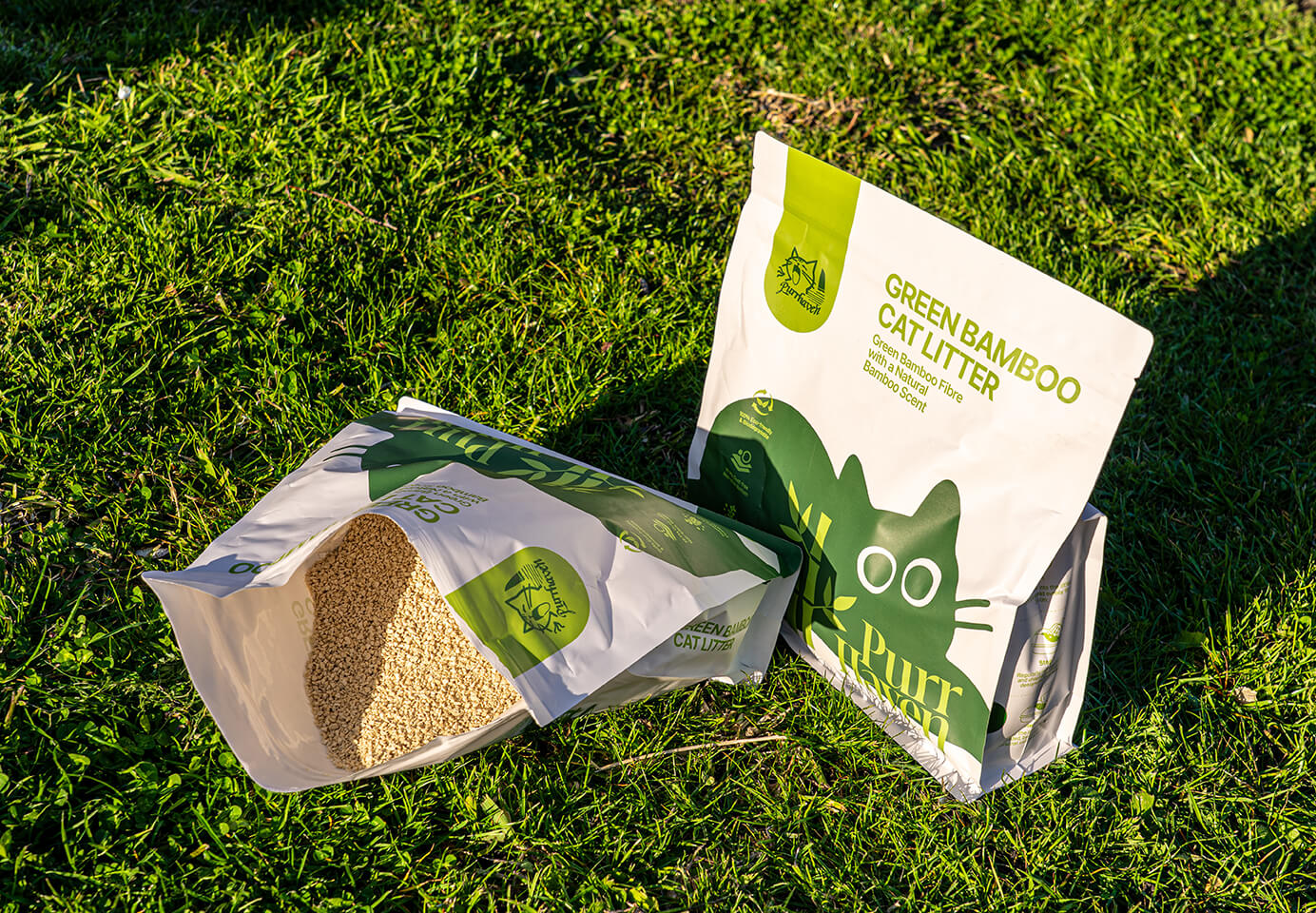 Purr Haven Eco Tapioca and Green Bamboo Cat Litter 2.5kg