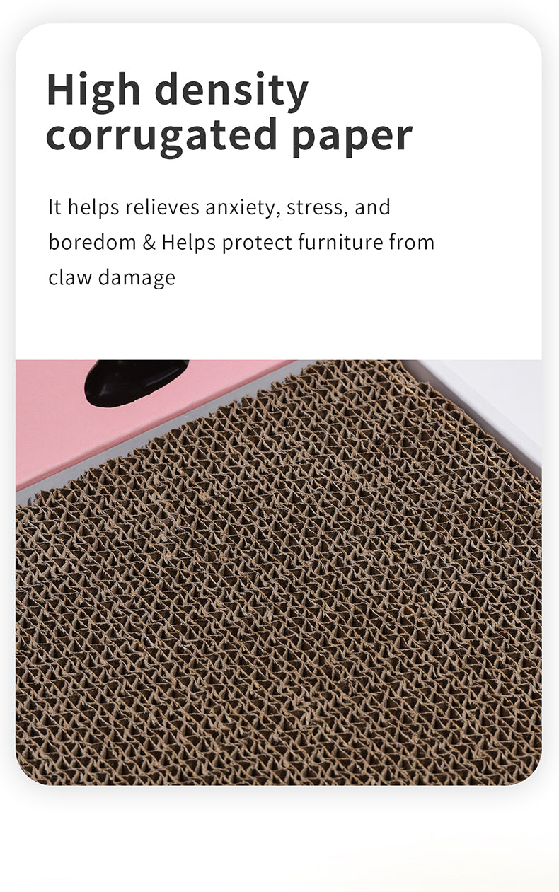 PETWANT Puzzle Cat Toys Interactive Funny Cat Teaser With Cat Scratcher - Smart Random Moving Feather - Environmental Paperboard