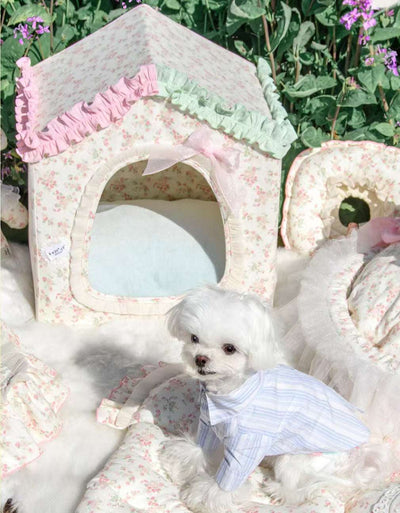 Petman Floral Pet Bed House - ChokyoPetStore