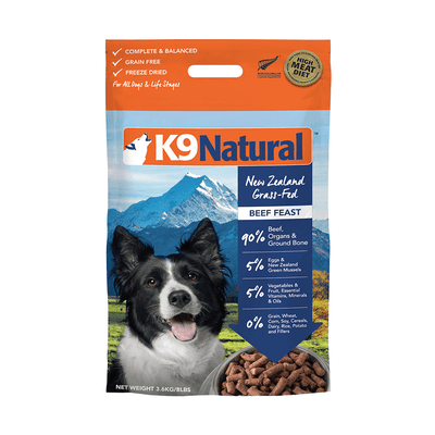 K9 Natural Freeze Dried Beef Feast 3.6kg - ChokyoPetStore