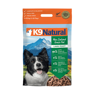 K9 Natural Freeze Dried Lamb Feast 3.6kg - ChokyoPetStore