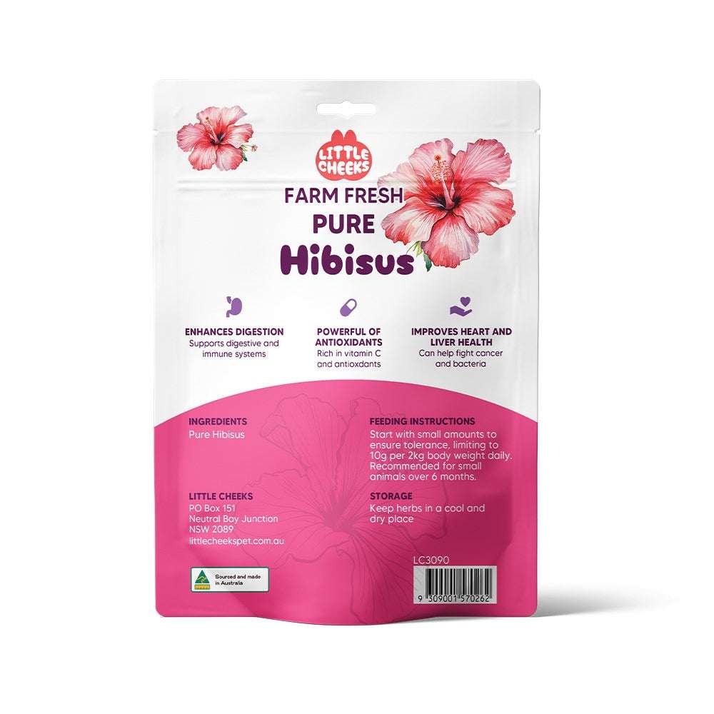 Farm Fresh Pure Hibiscus 35g for Rabbits& Guinea pigs - ChokyoPetStore