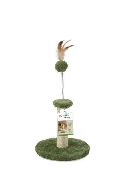 MY FIRST CAT TREE Feather Green - ChokyoPetStore