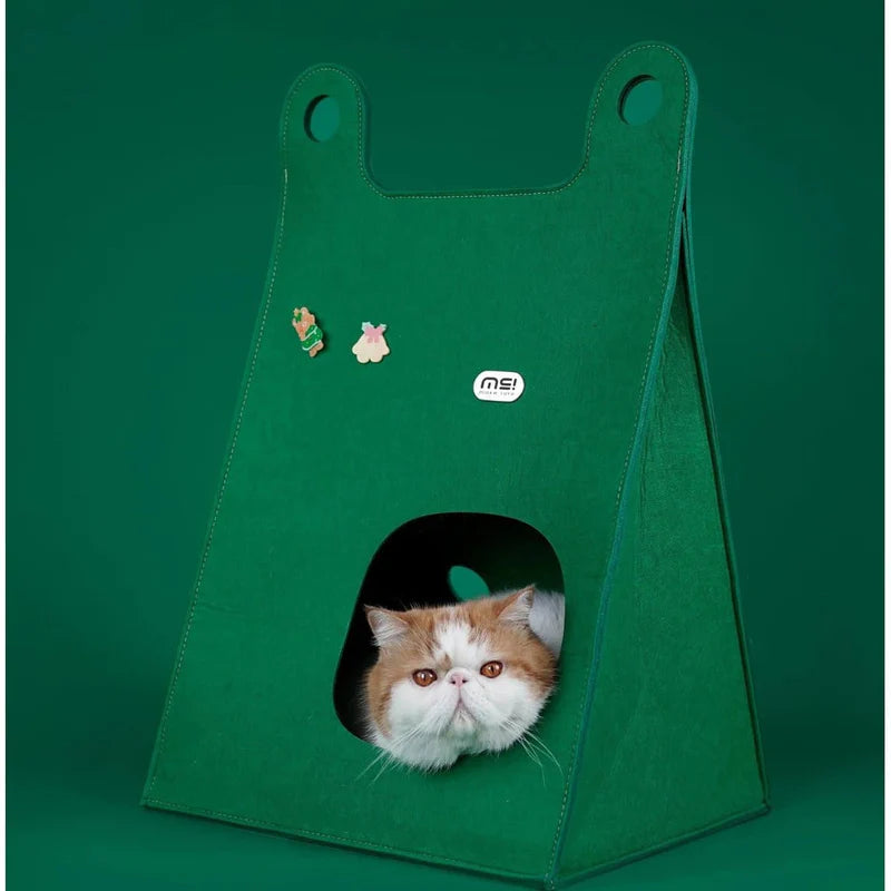 Makesure Portable Warm Folding Cat Scratching Cave