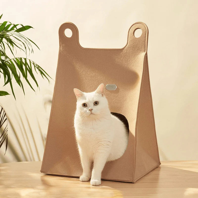 Makesure Portable Warm Folding Cat Scratching Cave