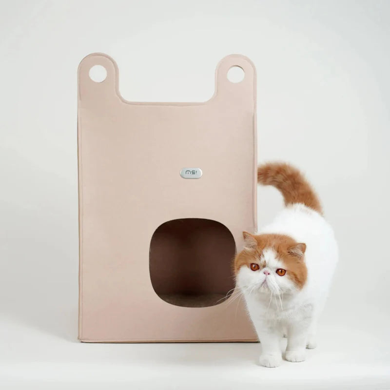 Makesure Portable Warm Folding Cat Scratching Cave