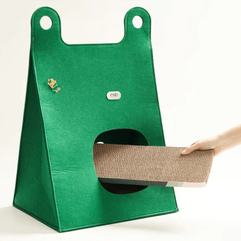 Makesure Portable Warm Folding Cat Scratching Cave