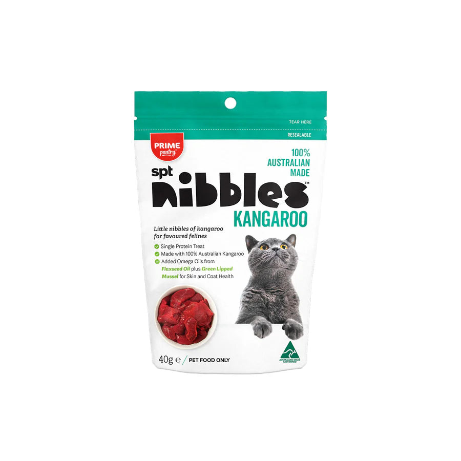 Prime100 SPT Nibbles Kangaroo Cat Treats 40g