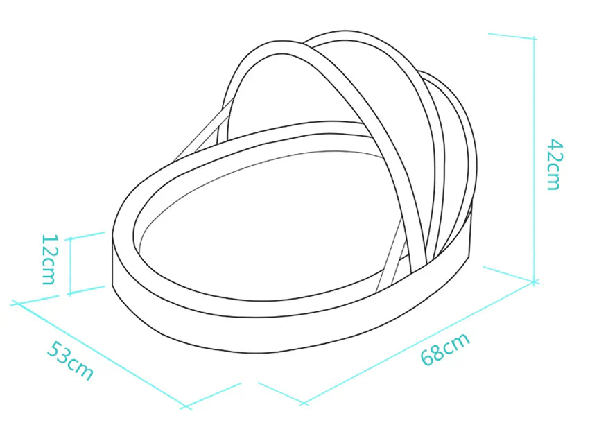 Petman Floral Pet Bed Cot With Pillow