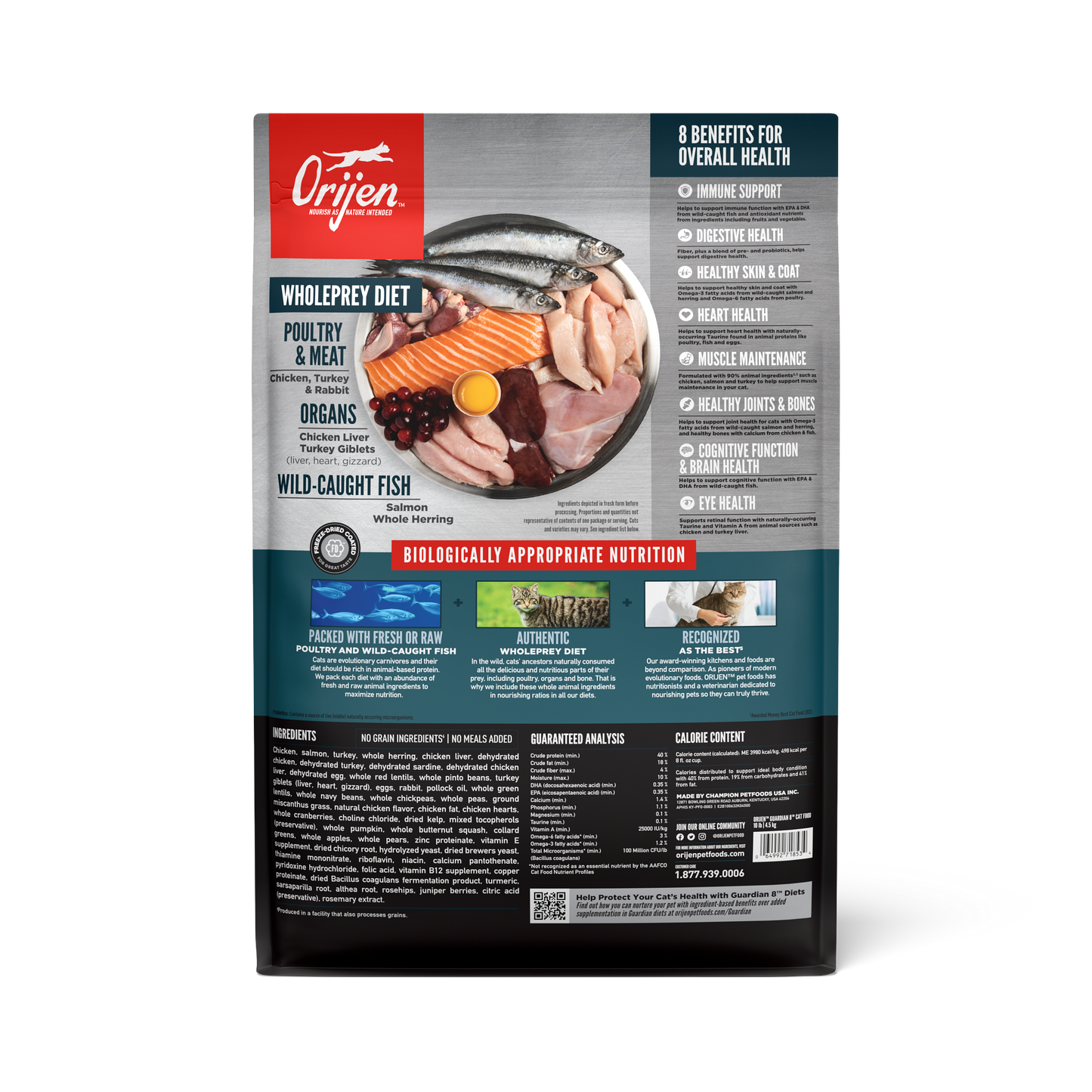 ORIJEN GUARDIAN 8™ Grain-Free Dry Cat Food