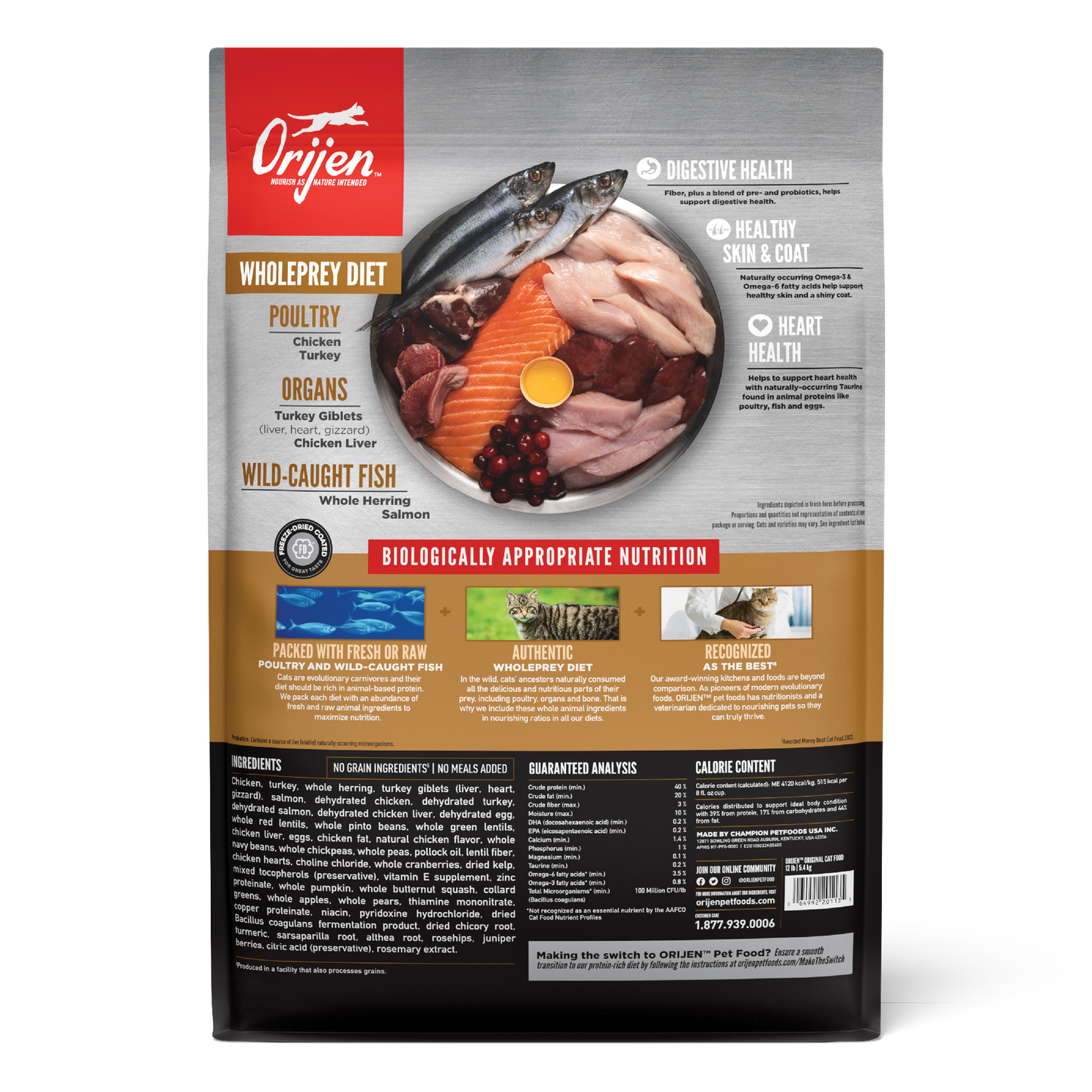 ORIJEN Original Grain-Free Dry Cat Food