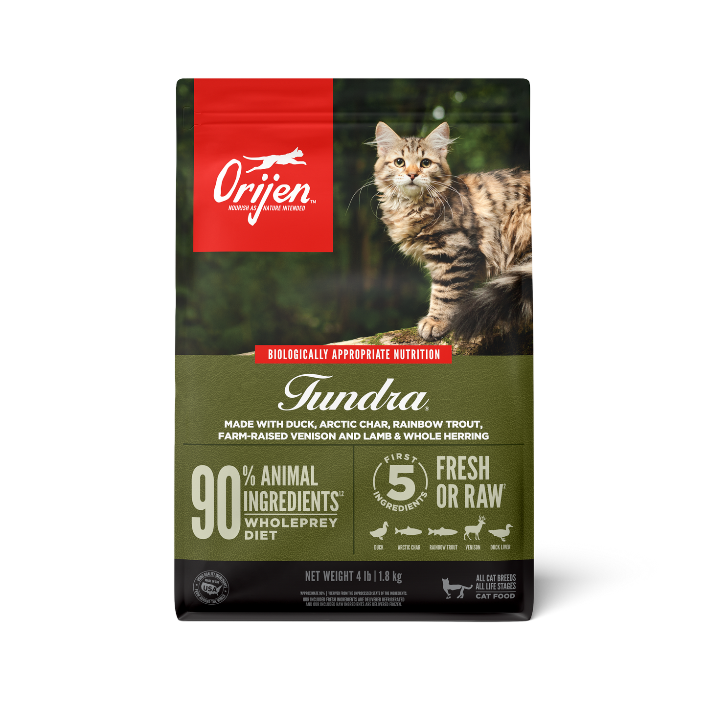 ORIJEN Tundra Grain-Free Dry Cat Food 1.8kg