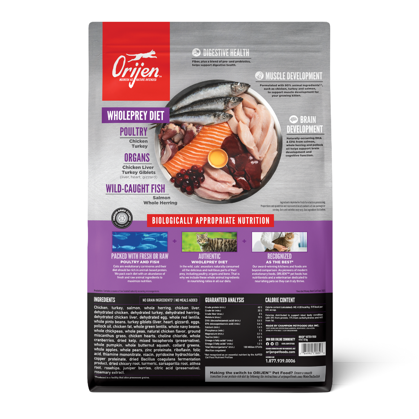 ORIJEN Kitten Grain-Free Dry Cat Food