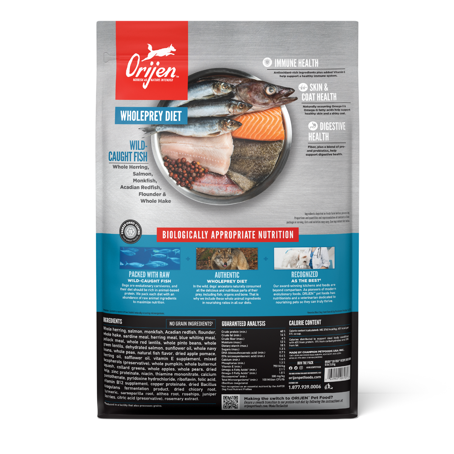 ORIJEN Six Fish Grain-Free Dry Dog Food