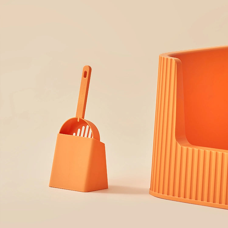 Large Open Cat Toilet High Side Container Cat Litter Box With Scoop