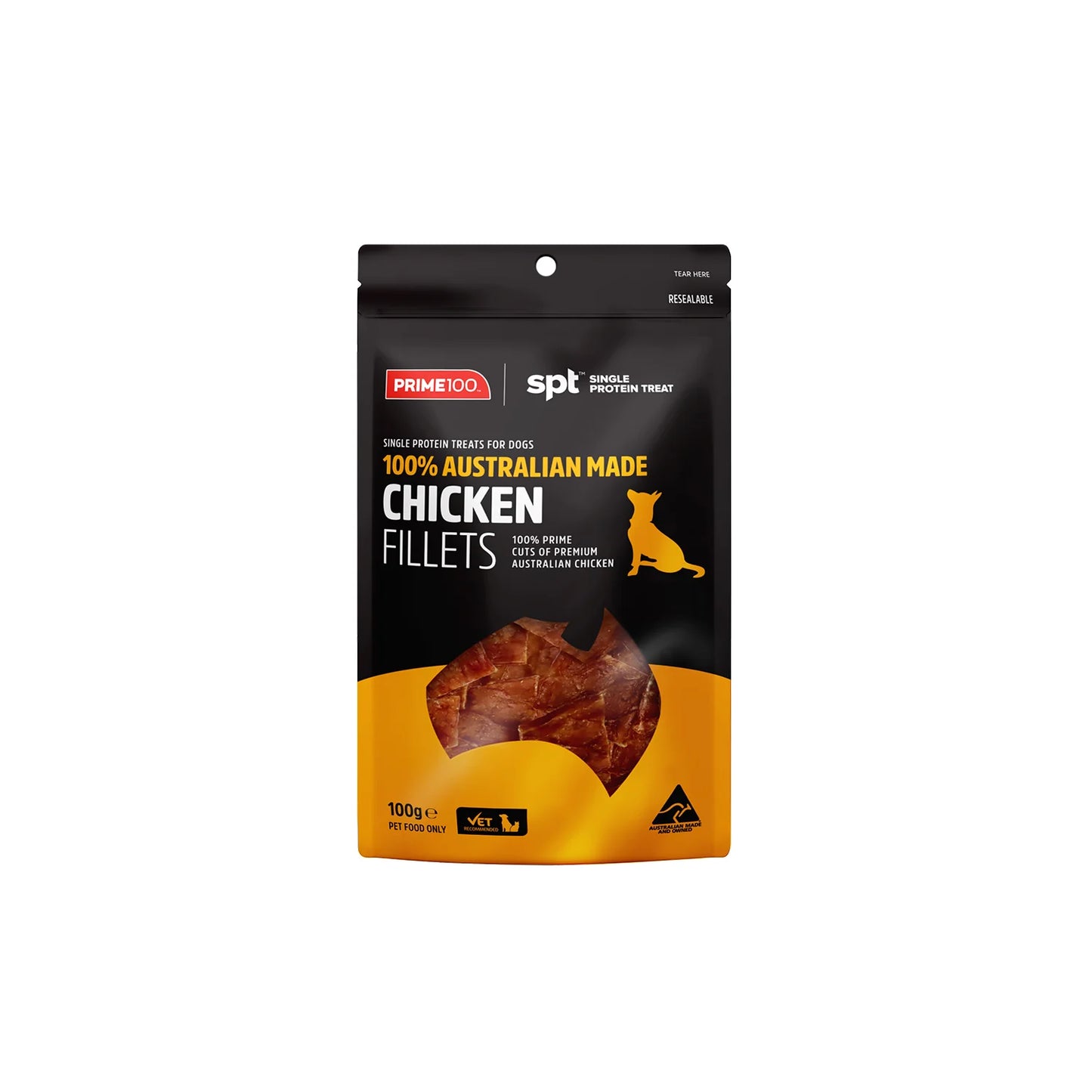 Prime100 SPT Chicken Fillet Treats for Dog 100g