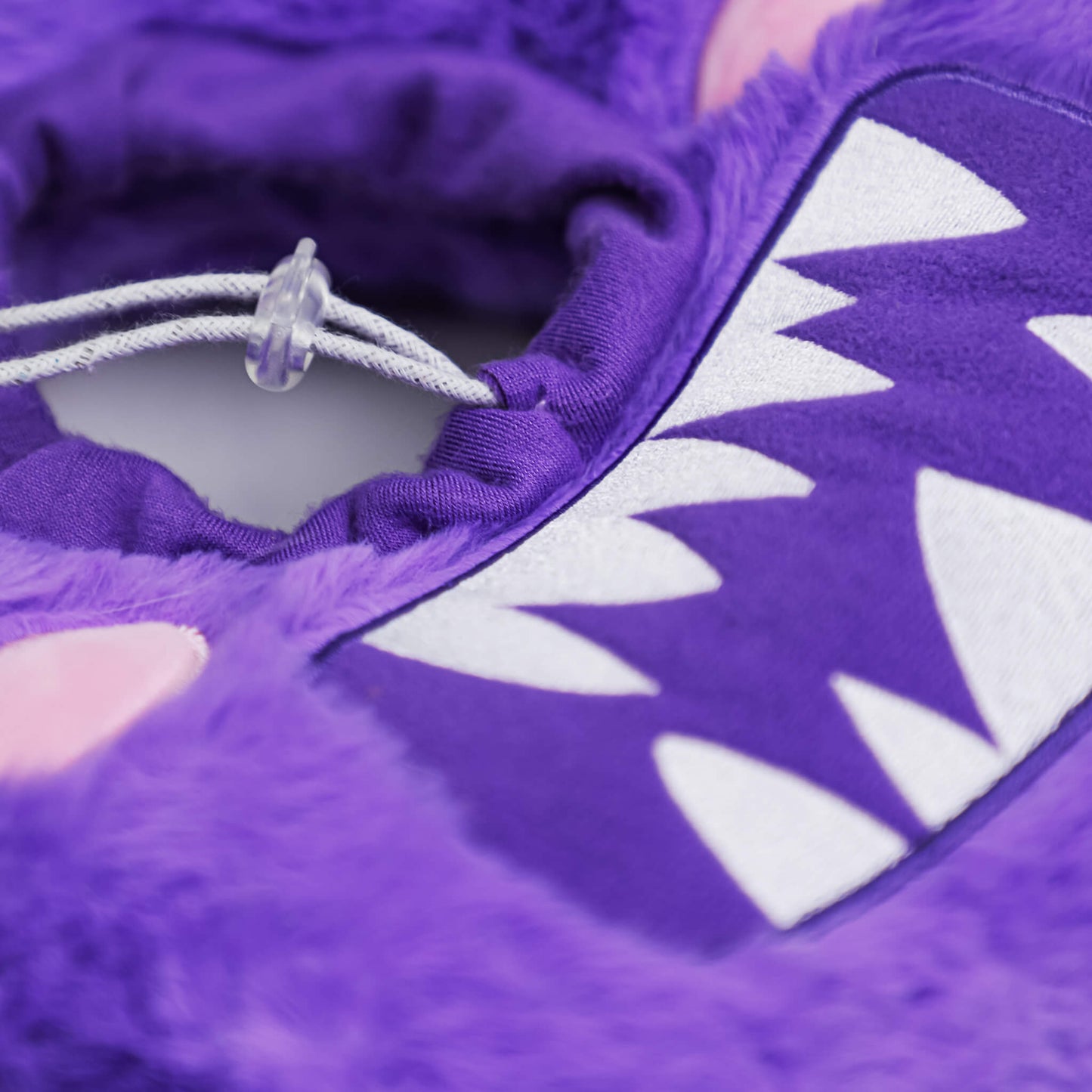 Fluffy monster pet collar