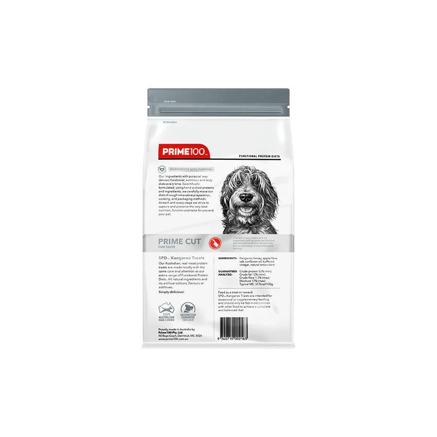 Prime100 SPT Cut Kangaroo Treats 100g