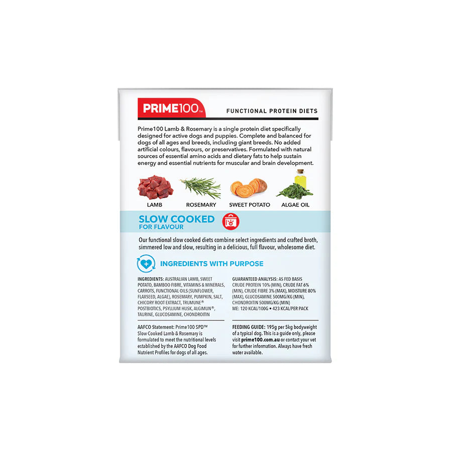 Prime100 SPT Slow Cooked Lamb & Rosemary 354g