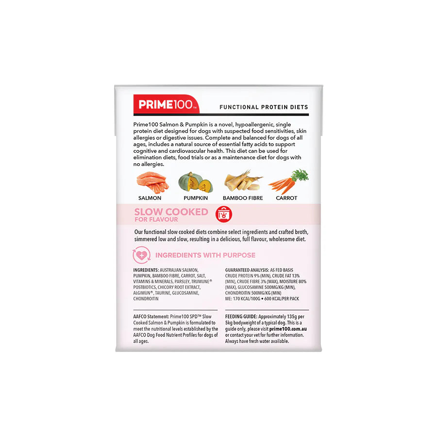 Prime100 SPT Slow Cooked Salmon & Pumpkin 354g