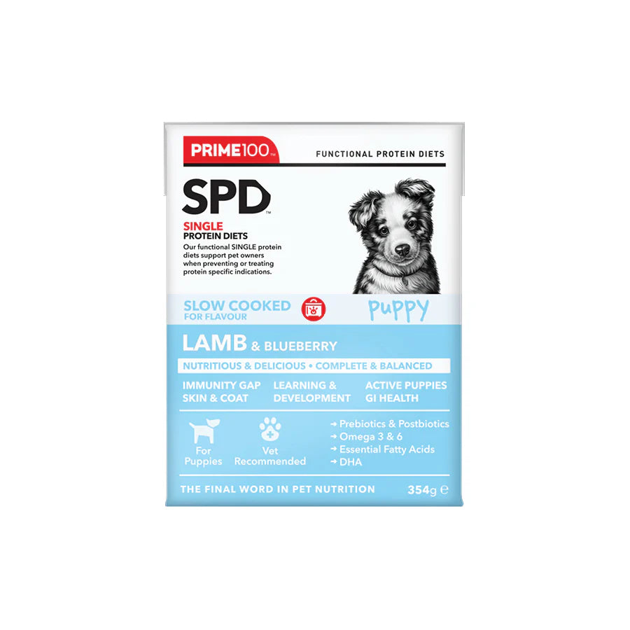 Prime100 SPT Slow Cooked Lamb & Blueberry Puppy 354g