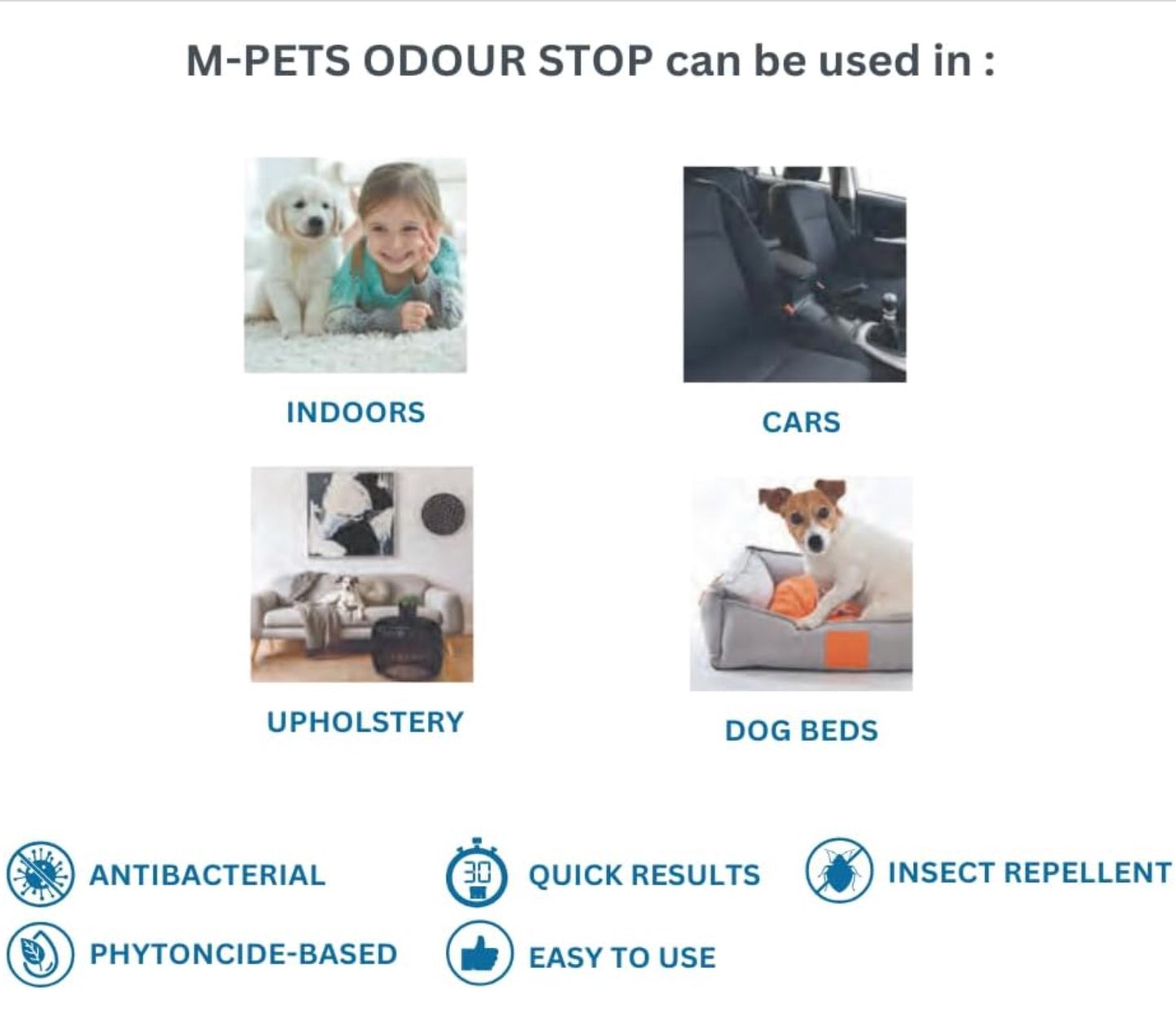 M-PETS Phytoncide Antibacterial Deodorant Spray Lemon Green 500ml