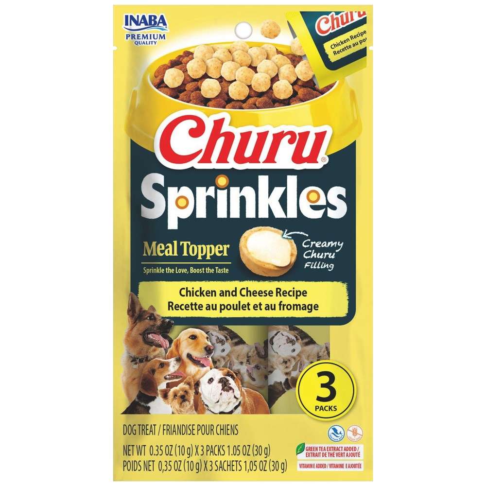 Inaba Churu-Dog-Sprinkles Chicken and Cheese-Topper 10g*3pk - ChokyoPetStore