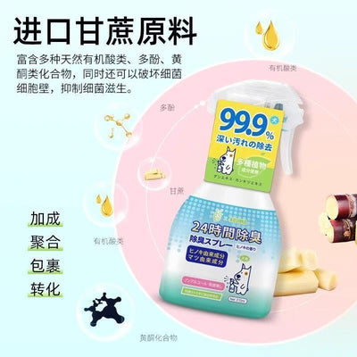 Kojima Dog Deodorizing Spray | Long-Lasting Odor Control | Pet-Safe Formula | 99.9% Bacteria Removal