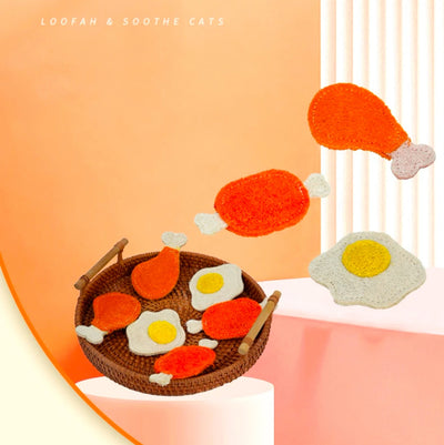 Cat Dental Chew Toy with Silvervine – Loofah Bite Toy for Clean Teeth & Fresh Breath