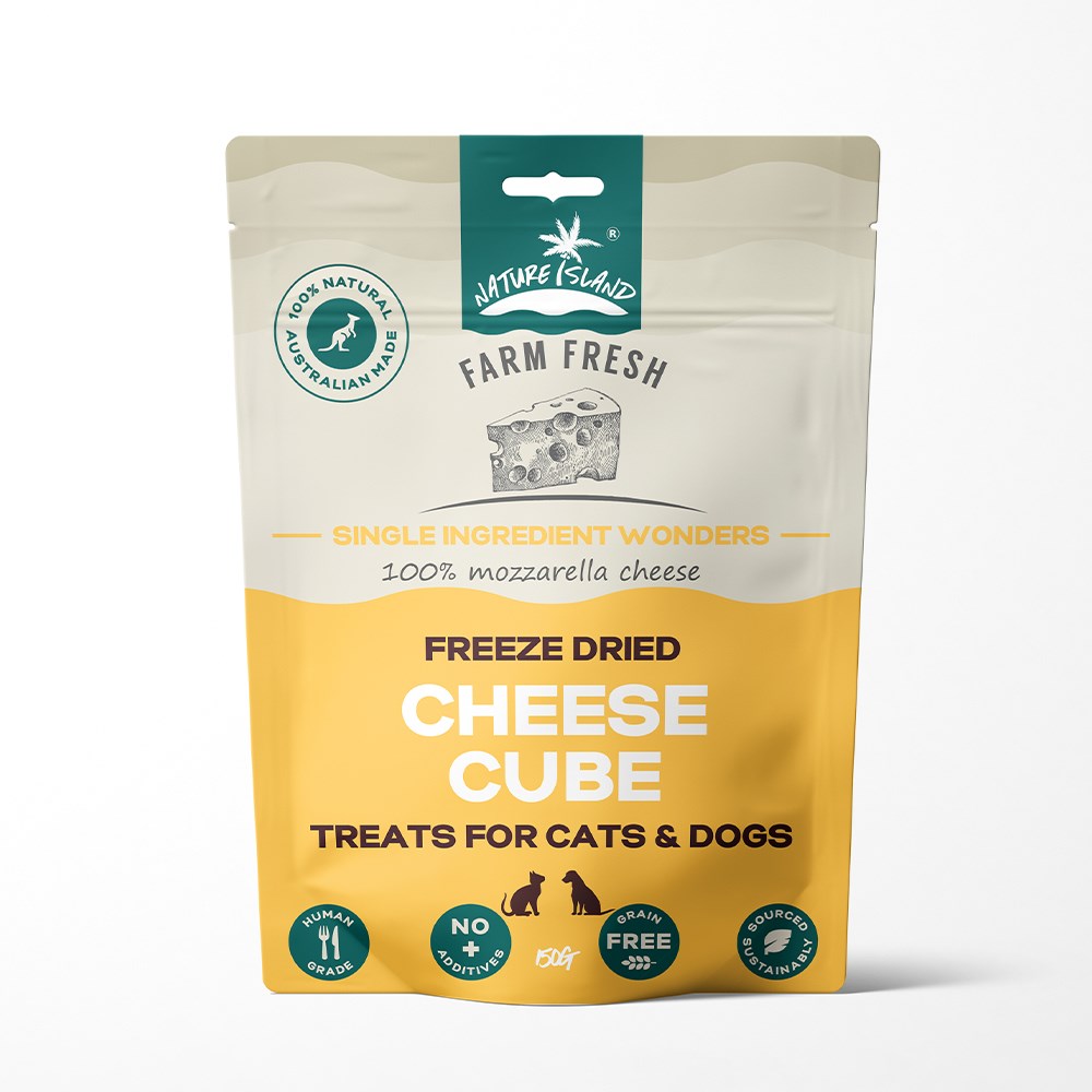 Freeze Dried Cheese Cube treats 150g for Pets