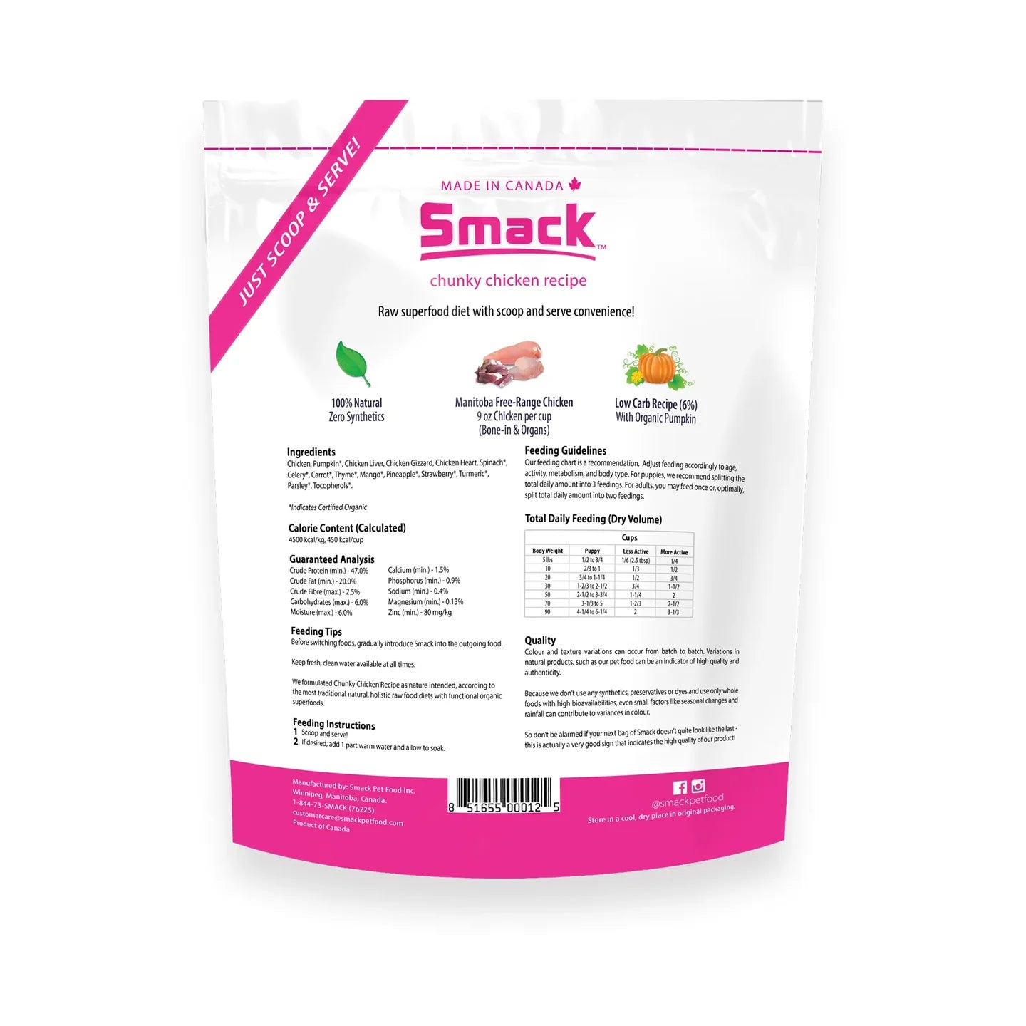 Smack Chunky Chicken Dog Dry Food