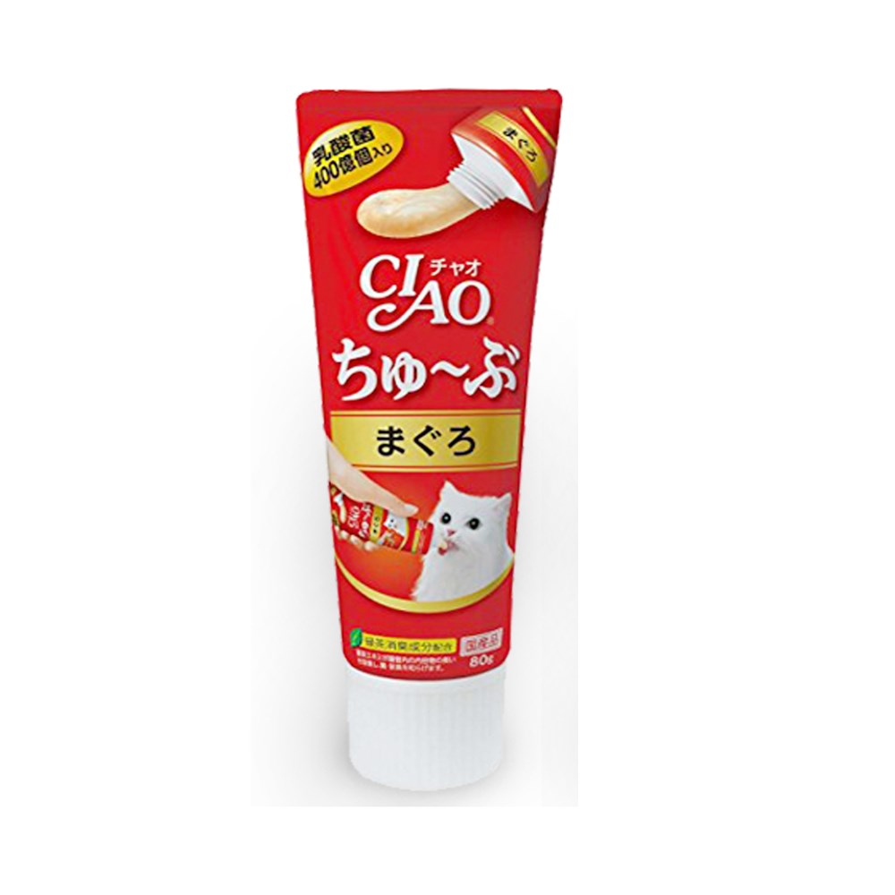 Inaba Ciao Churu Tube Tuna Paste Cat Treats 80g