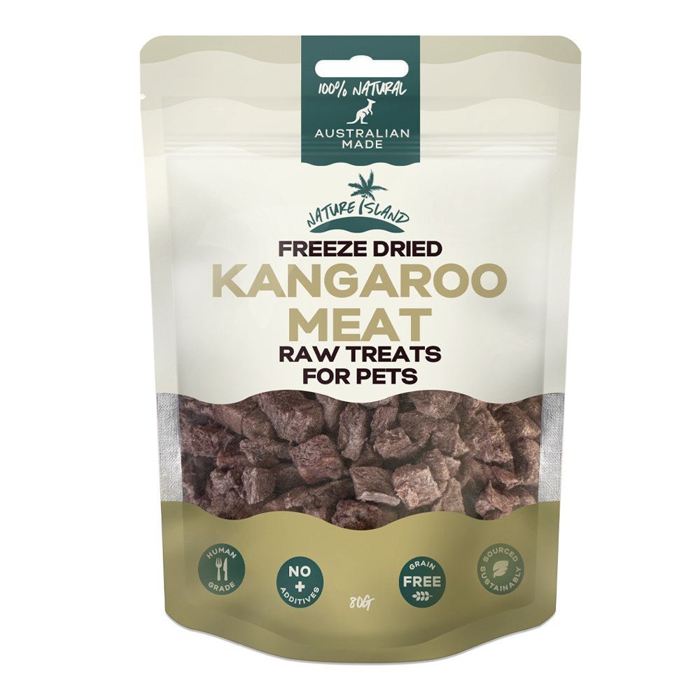 Freeze Dried Kangaroo Meat Raw treats 80g for Pets - Chokyo Pet