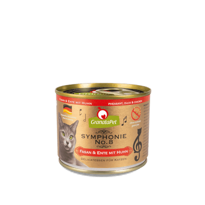 GranataPet Symphonie - No. 8 Pheasant & Duck with Chicken Cat Wet Food - Chokyo Pet
