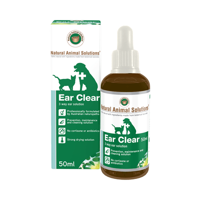 Natural Animal Solutions Ear Clear For Dogs And Cats 50ml