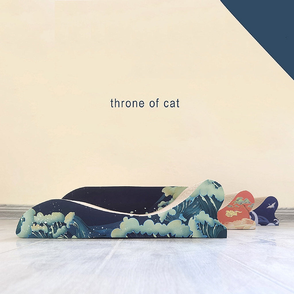 Chinese Throne Curved Cat Sratcher