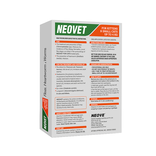 NEOVET for Kittens & Small Cats (Up to 4kg)