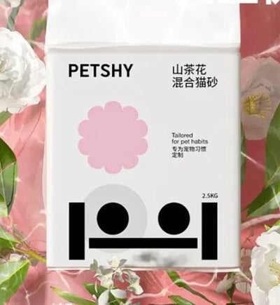 Petshy Camellia Tofu Mixed Cassava Cat Litter 1.5mm 2.5kg - Chokyo Pet
