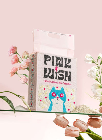 Pink Wish Tofu & Cassava Mix Cat Litter 2.5kg - Chokyo Pet