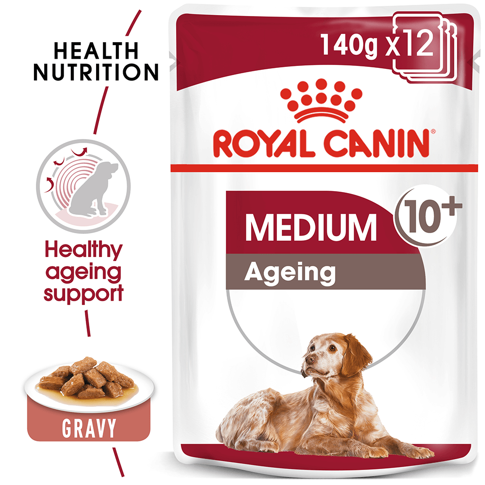 Royal Canin Medium Ageing 10 Plus Senior Wet Dog Food Pouches