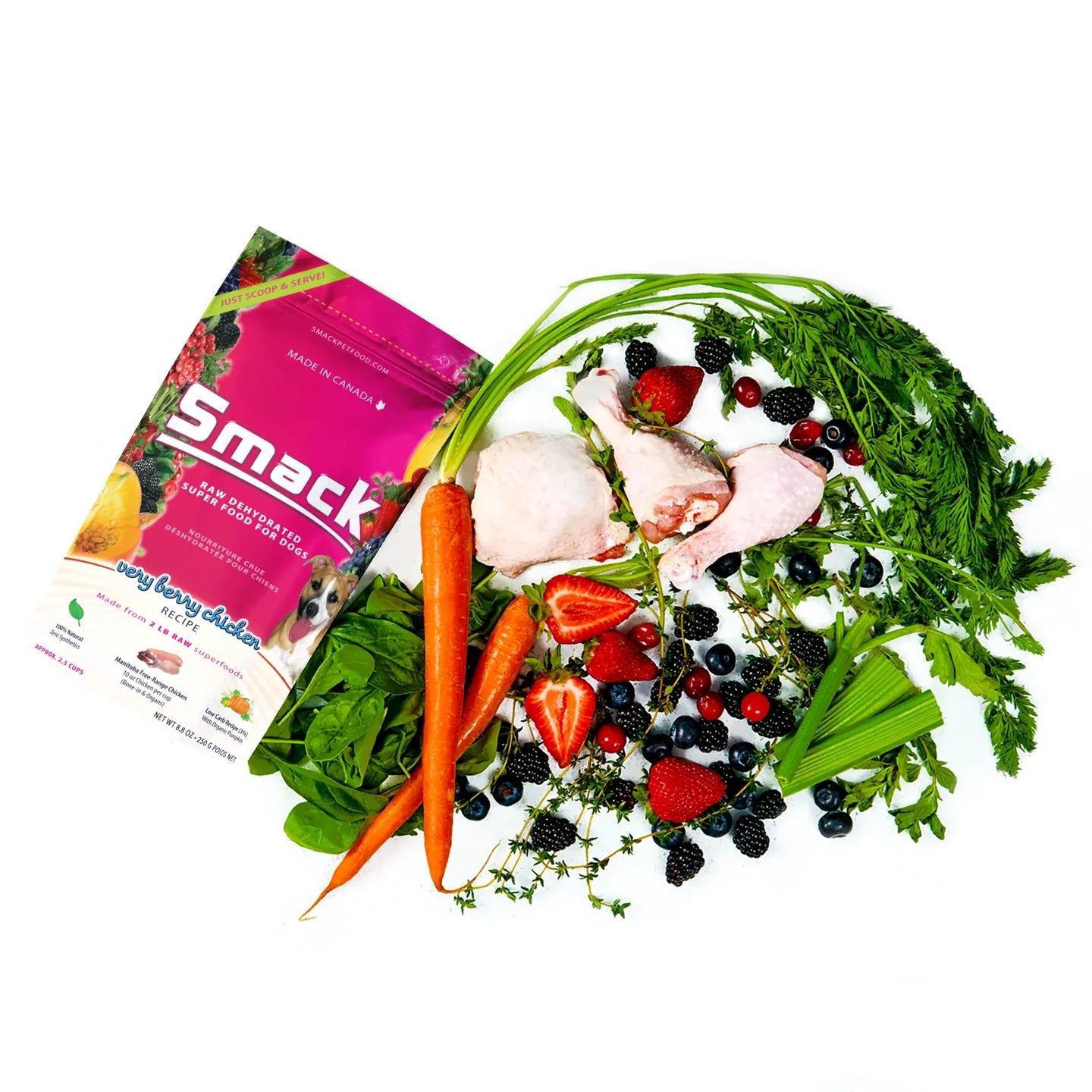 Smack Very Berry Chicken Dog Dry Food