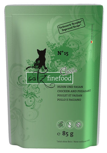Catz Finefood Cat Food Chicken & Pheasant N°15 85g x 16