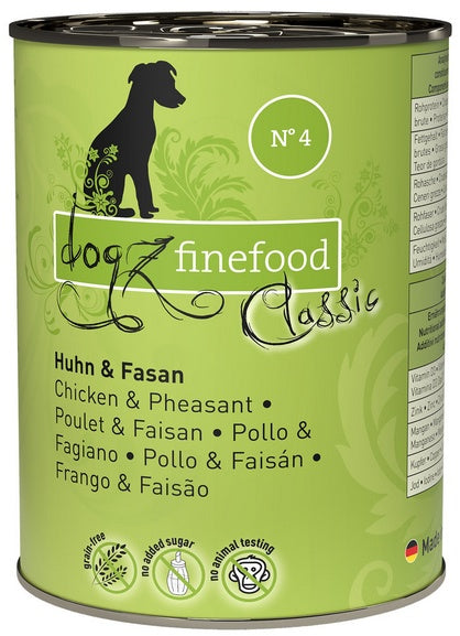 DOGZ Finefood Classic N° 4 - Chicken & Pheasant 400g