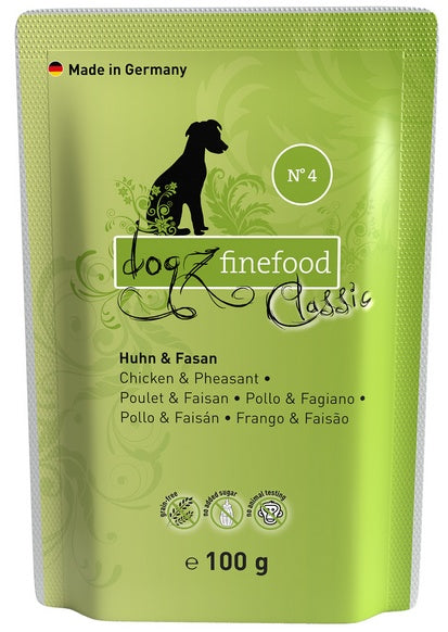DOGZ Finefood Classic N° 4 - Chicken & Pheasant 100g