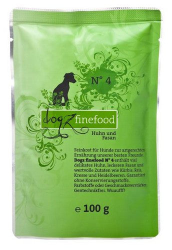 DOGZ Finefood Classic N° 4 - Chicken & Pheasant 100g