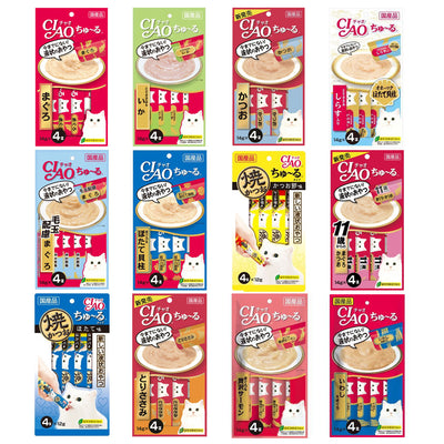 CIAO Churu Cat Lickable Treats Value Pack Random 6 Flavors - ChokyoPetStore