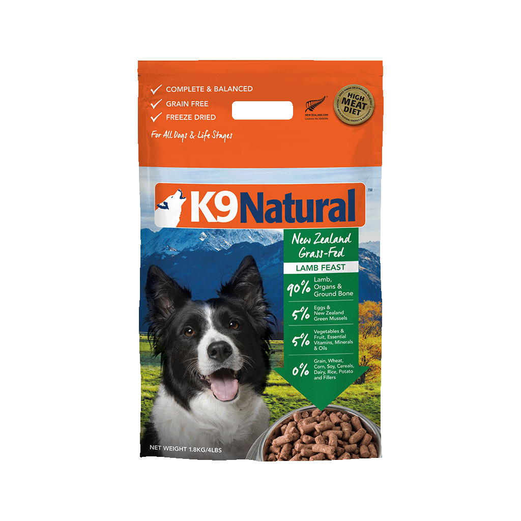 K9 Natural Freeze Dried Lamb Feast 1.8kg