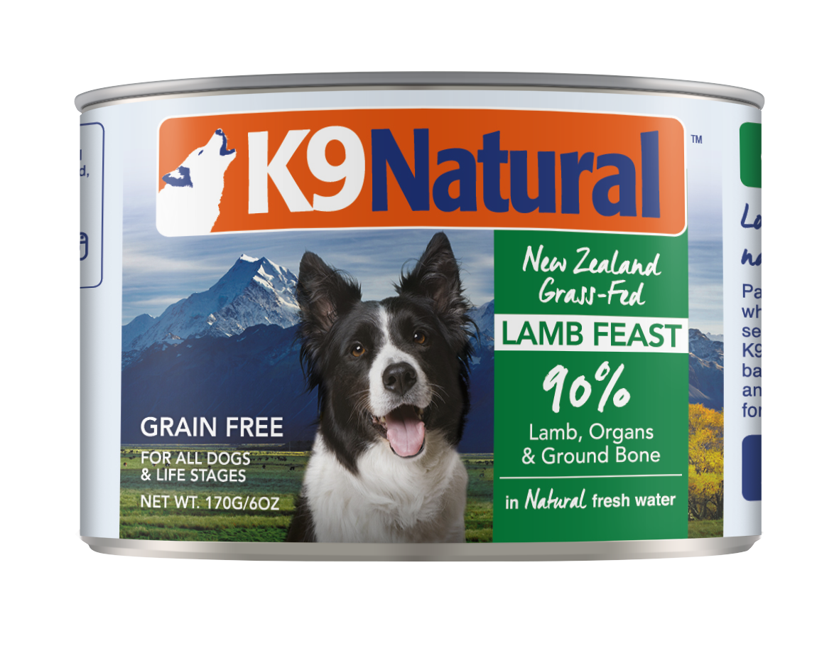 K9 Natural Lamb Feast Canned Dog Food 170g x24 Cans Bundi Pet Supplies