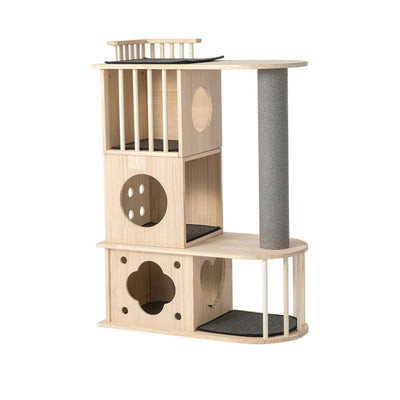 HONEYPOT CAT® Solid Wood Cat Tree 1.12m #190130.Arrive within 3 weeks