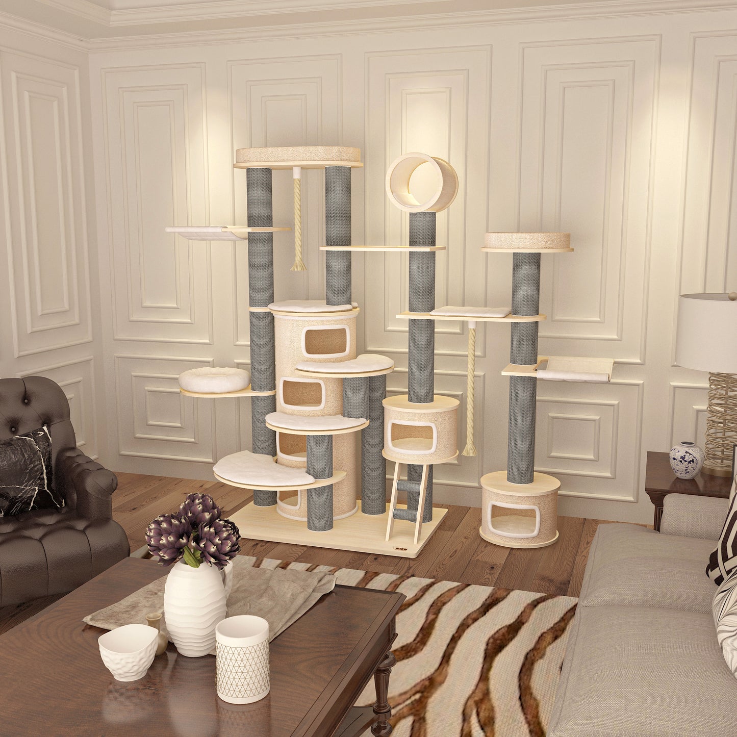 HONEYPOT CAT® Solid Wood Cat Tree 221cm #200196.Arrive within 3 weeks